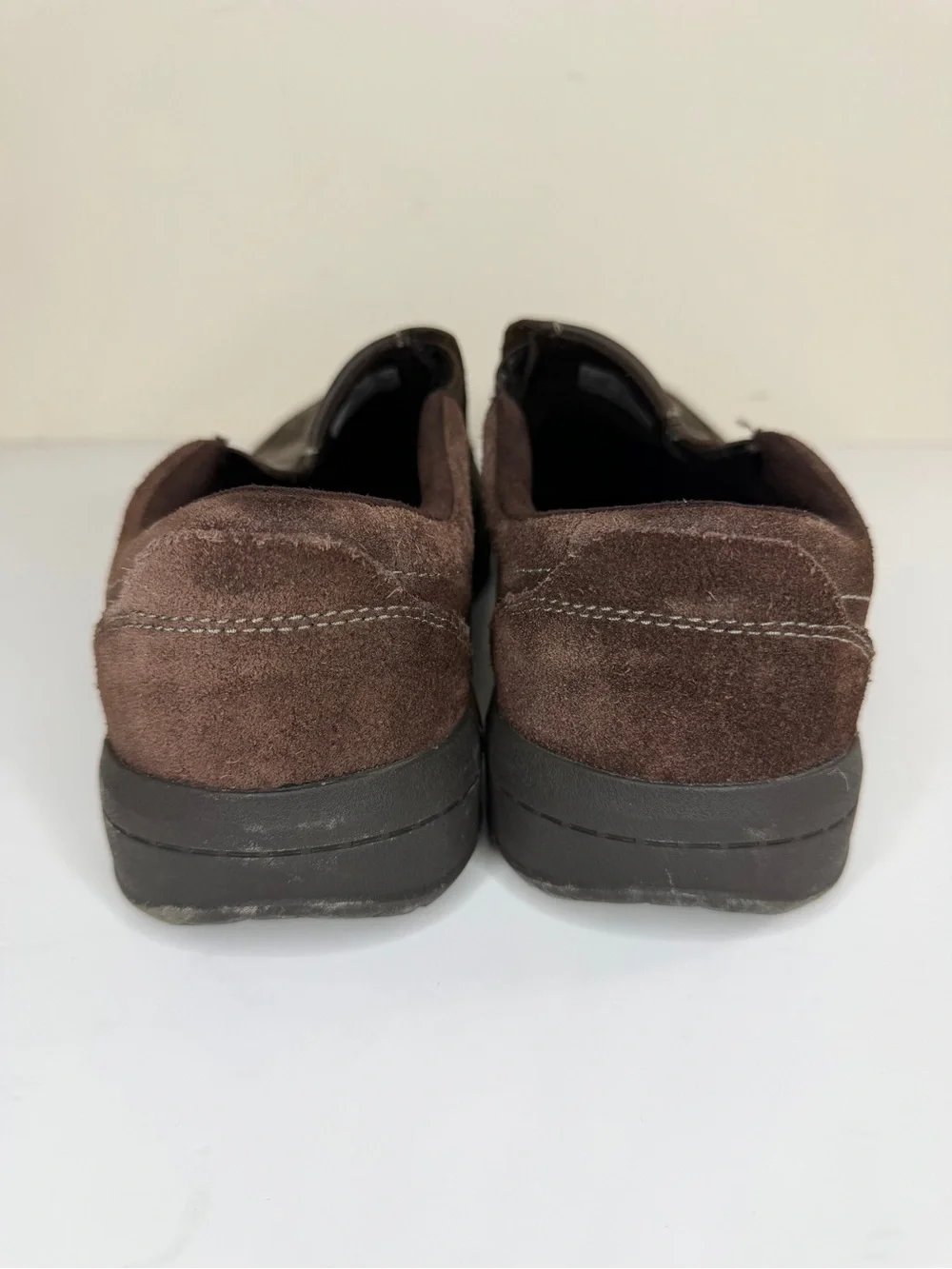 Merrell Espresso Loafers Casual Shoes Men Size 44.5 US 10.5 Slip Ons Leather
